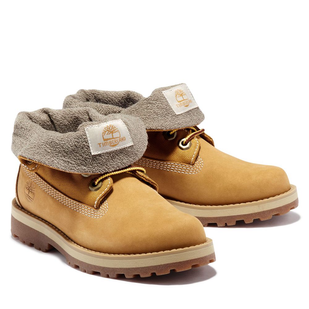 Tênis Crianças - Timberland Junior Courma Roll-Top Boots - CYPLK2650 - Marrom